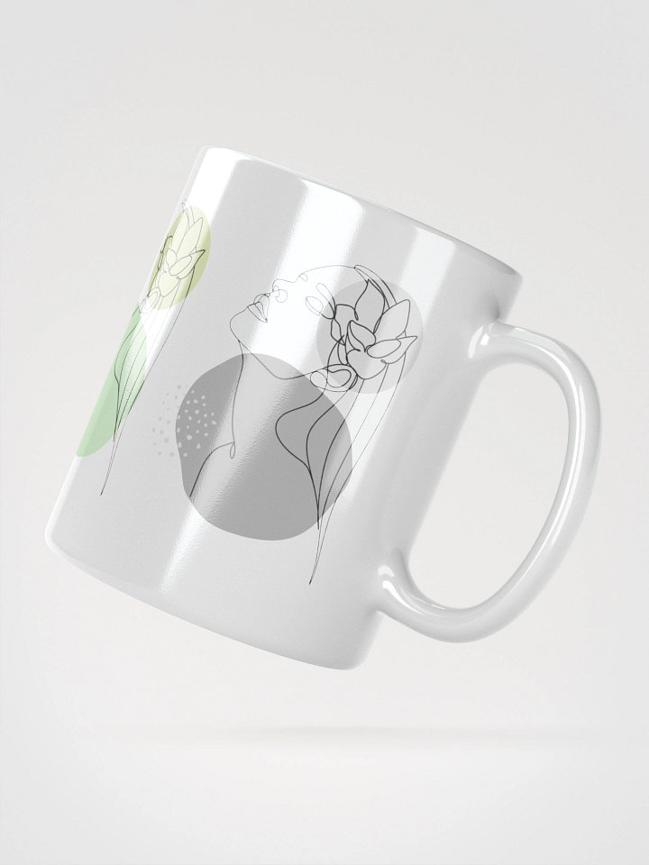 Mug Blanc Equilibre Femme Doux - Harmonie Naturelle - Idée Cadeau Raffiné product image (2)