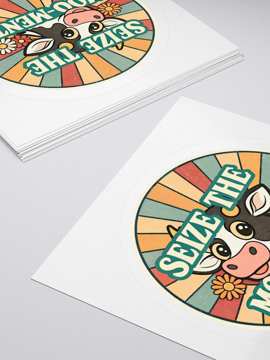 Seize the Moo-ment Cow Kiss Cut Stickers product image (11)