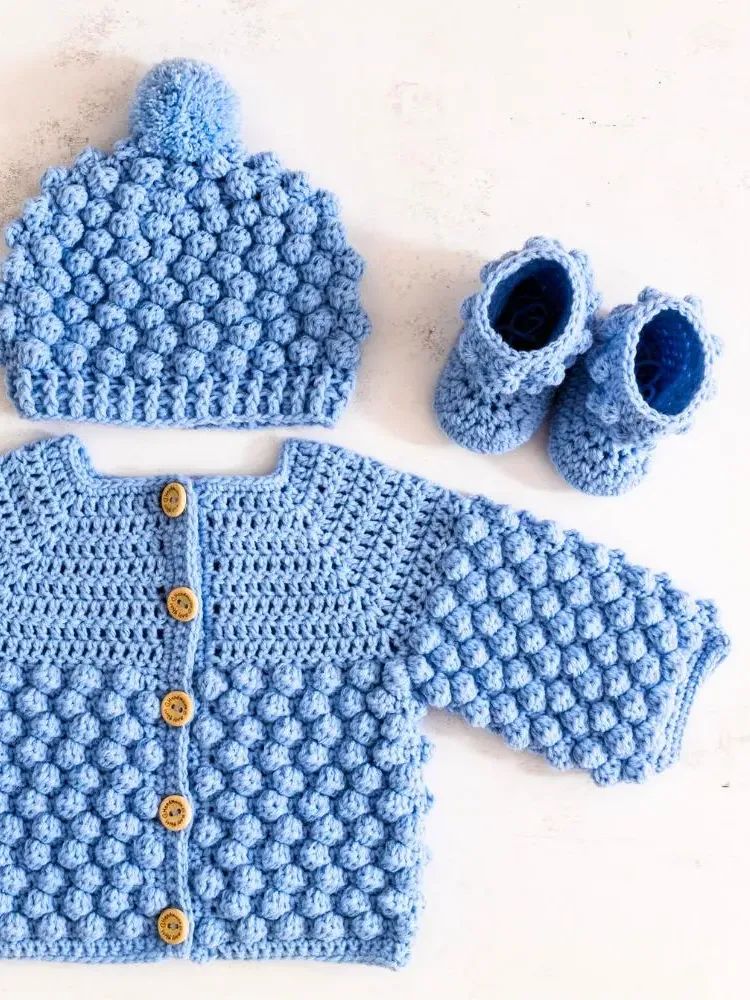 Crochet Pattern: Bobble Baby Booties product image (10)