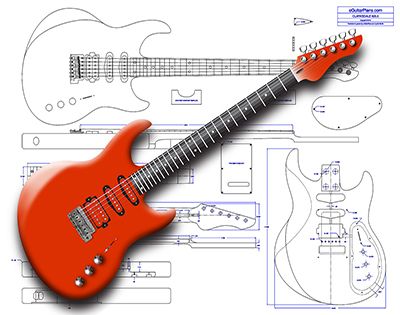 Clarksdale 6 String Electric Guitar Plan product image (1)