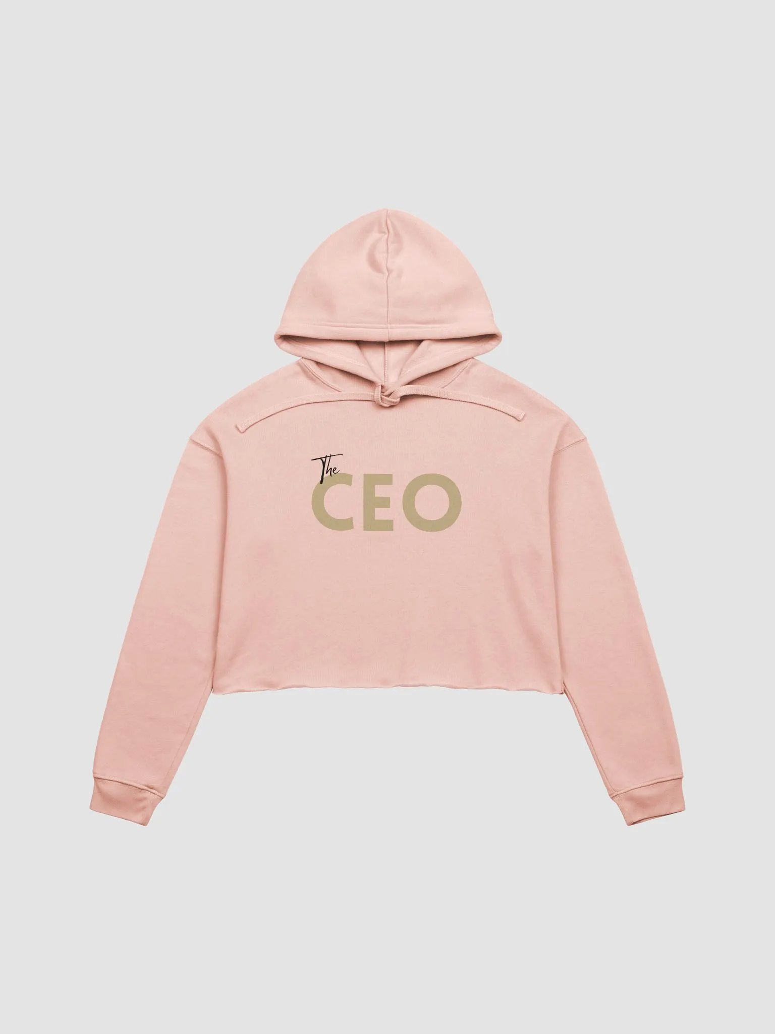 The CEO Cropped Hoodie - Peach product image (1)