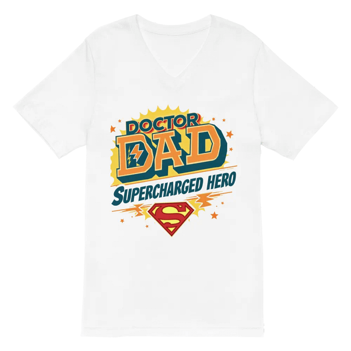 Supercharged Doctor Dad V-Neck Tee product image (2)