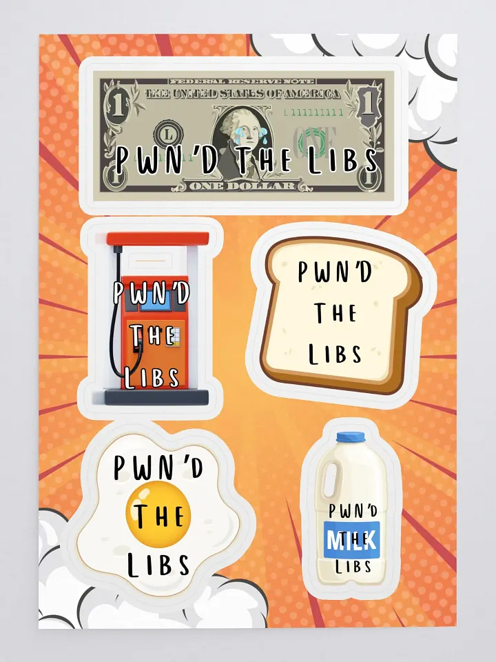 PWN'D The Libs Sticker Sheet Set product image (1)