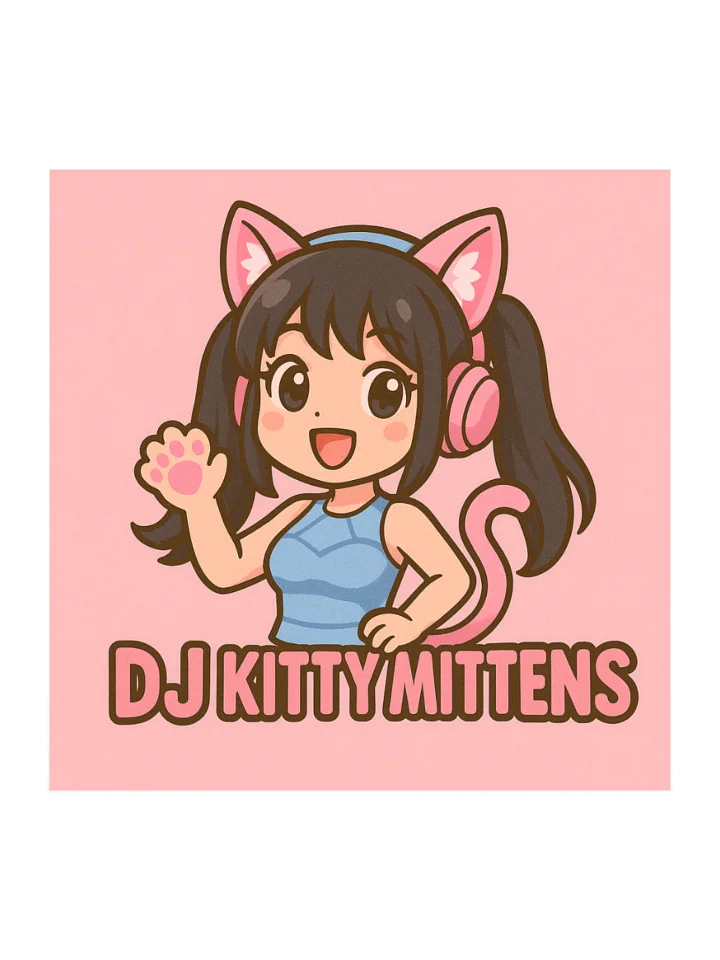 Pink Kitty Dance Party Sticker product image (1)