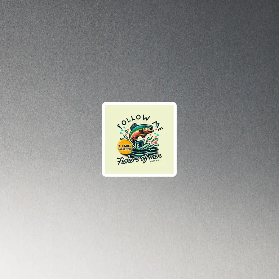 Follow Me and I Will Make You Fishers of Men Die-Cut Magnets product image (3)