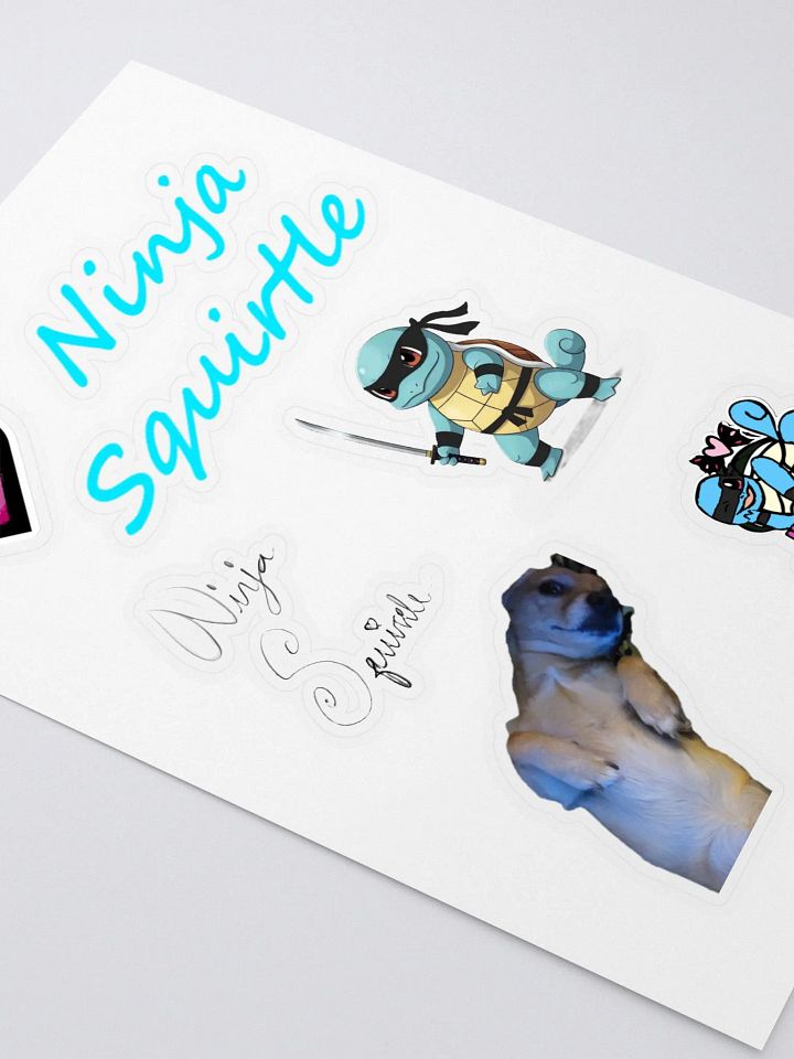 Ninja Squirtle Stickers product image (2)