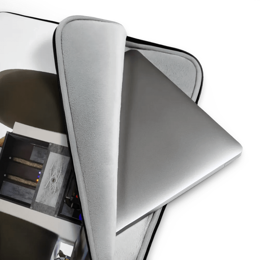 NDA Jetpack White Laptop Sleeve product image (3)