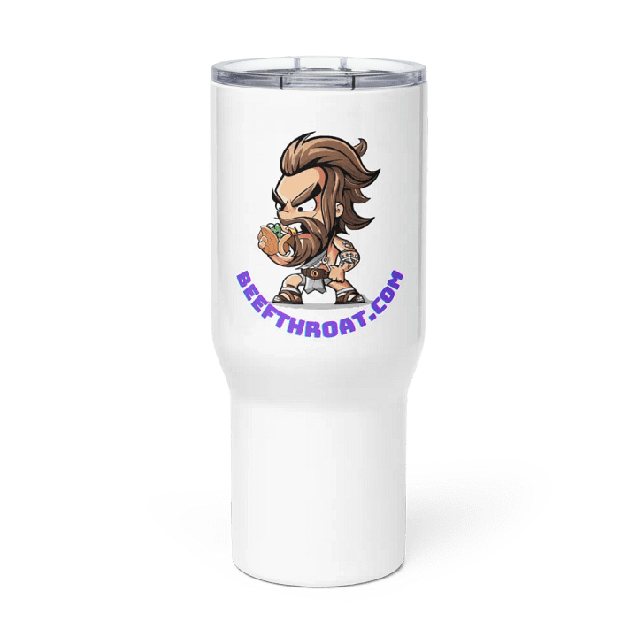 Cheers to Beefy: Sip with a Side of Support Travel Mug with Handle product image (1)