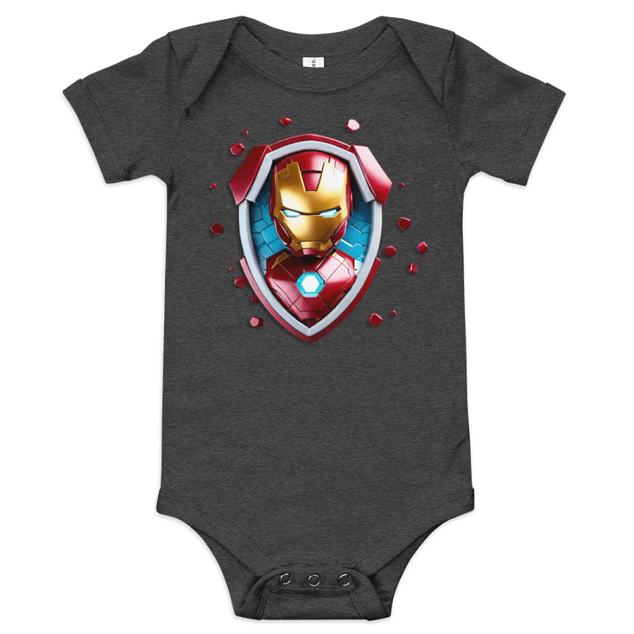 Ironman Shield Baby Short Sleeve One Piece product image (4)
