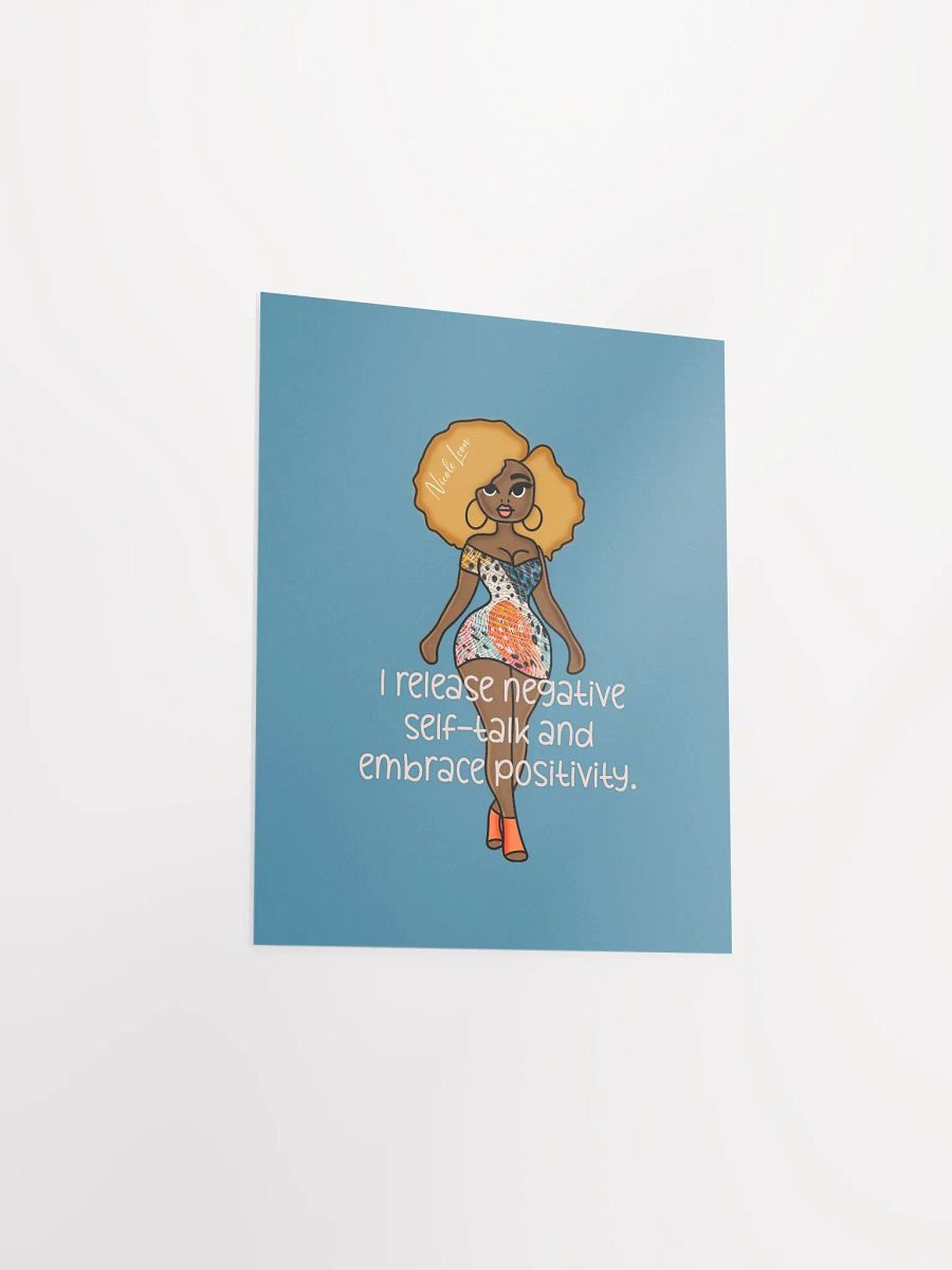 Confidence & Positivity Afro Woman Poster product image (3)
