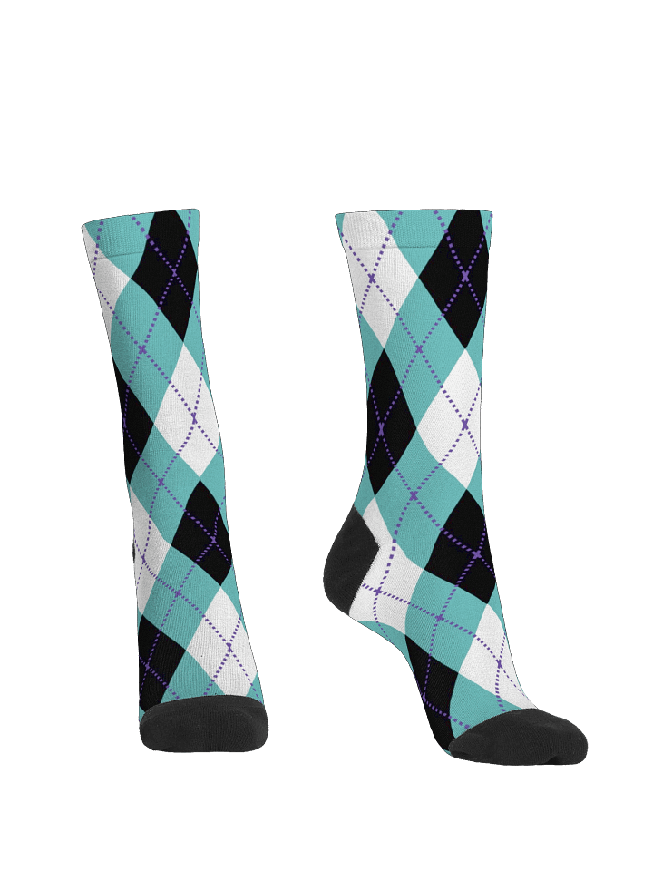 Teal Argyle Socks product image (2)