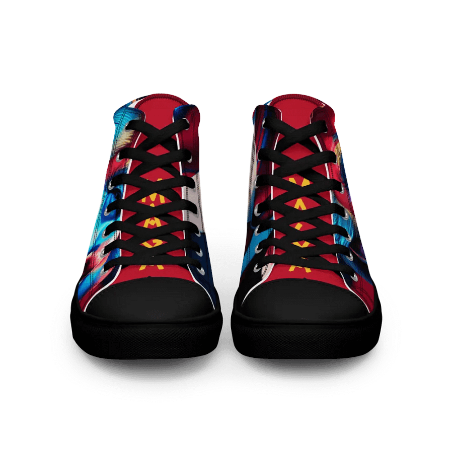 Blue and Red Womens High Tops product image (3)