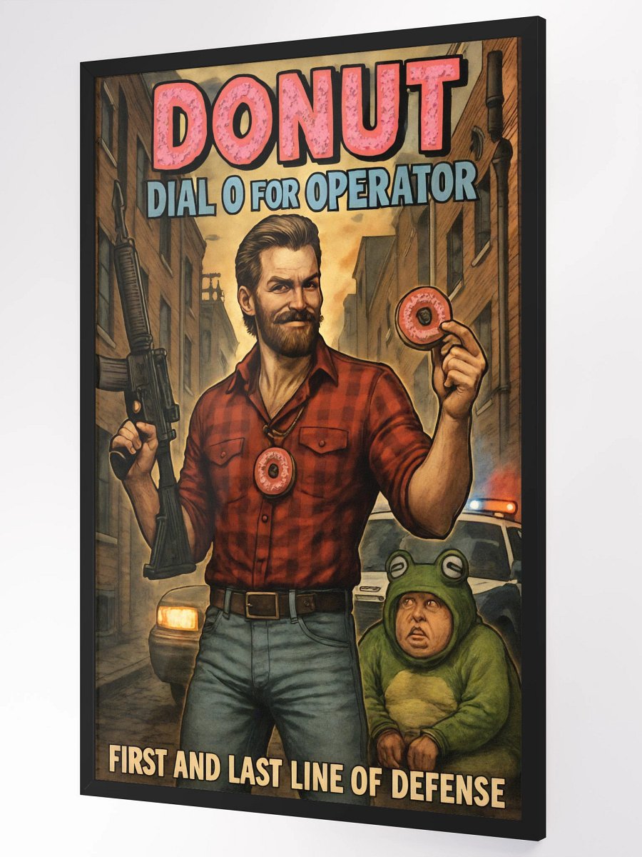 Donut Operator Mega Framed Print product image (3)