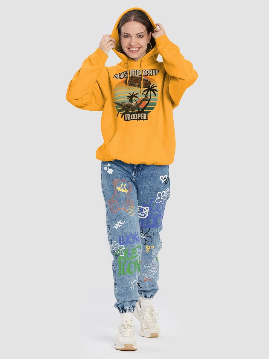 Parasaurolophus Trooper - Dinosaur Paratrooper Hoodie product image (77)