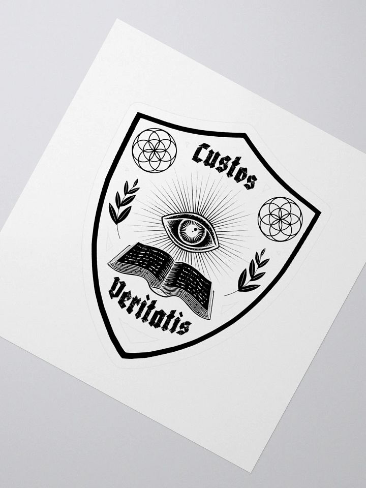 Custos Veritatis Sticker Black & White product image (2)