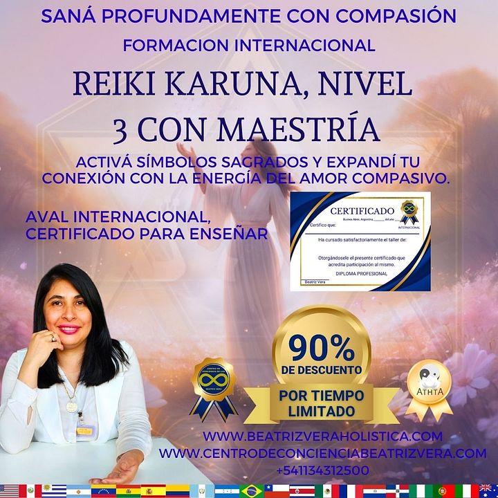 Reiki karuna nivel 3 con maestría (clase diferidas digital) product image (1)