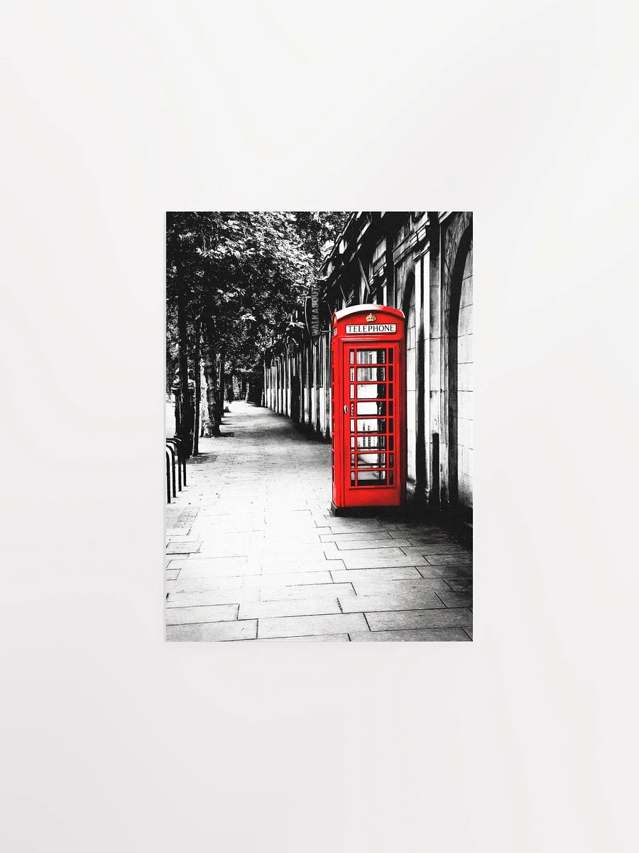 London Calling – Red British Telephone Box Matte Poster product image (6)