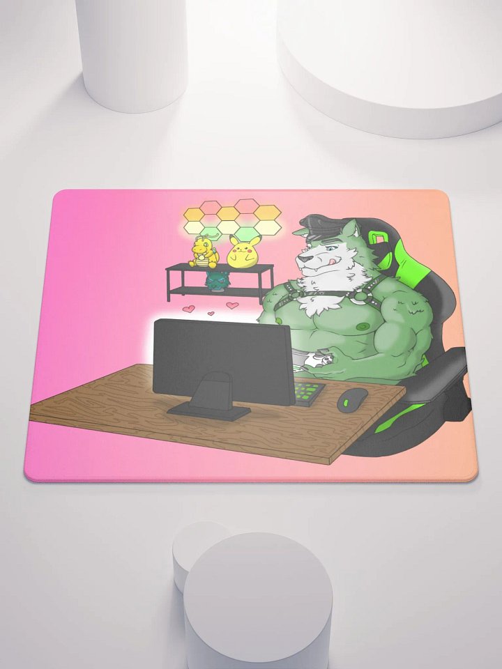 Cozy Wolf Dad Gaming Mouse Pad (Sunrise / Left) product image (2)