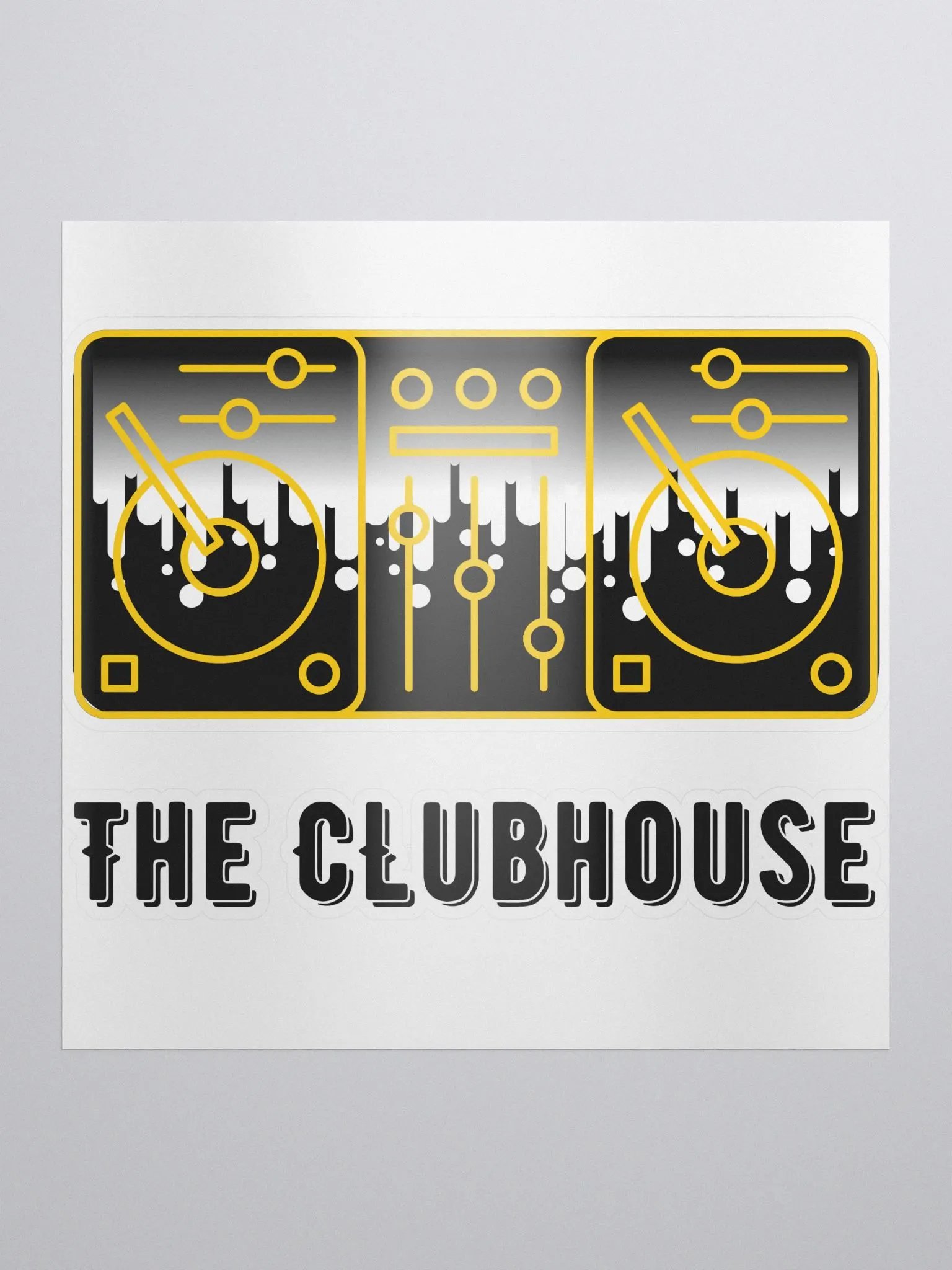 Clubhouse Kiss Cut Sticker product image (1)