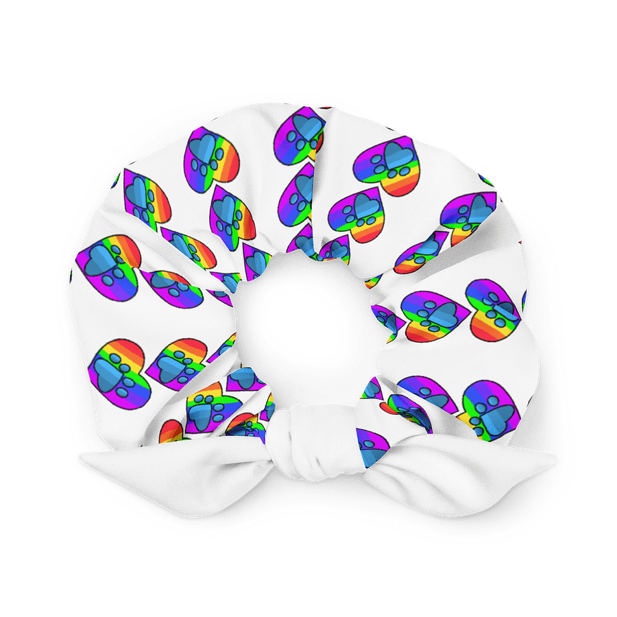 Frenchkittie Rainbow Hearts All-Over Scrunchie product image (1)