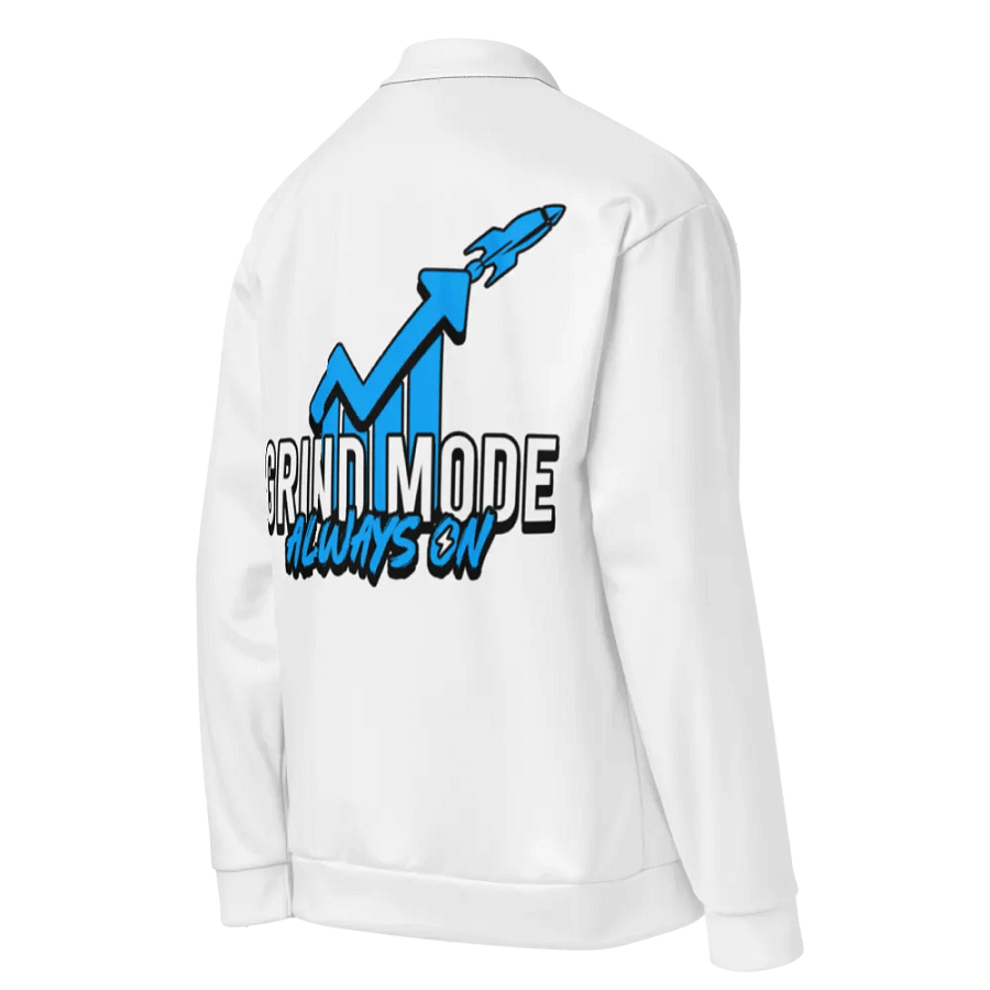 Grind Mode Always On Bomber Jacket (White) product image (8)