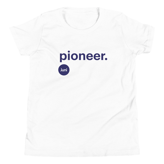 Pioneer T-Shirt, White (Youth) product image (1)