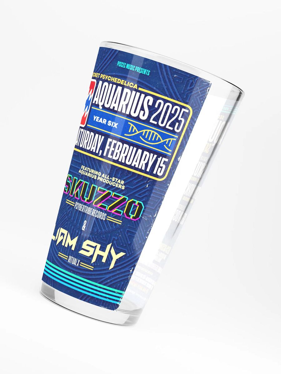 Aquarius 2025 Shaker Pint Glass product image (4)