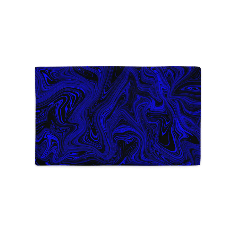 Premium Pillow Case - Dark Blue and Black Fluid Swirls product image (5)