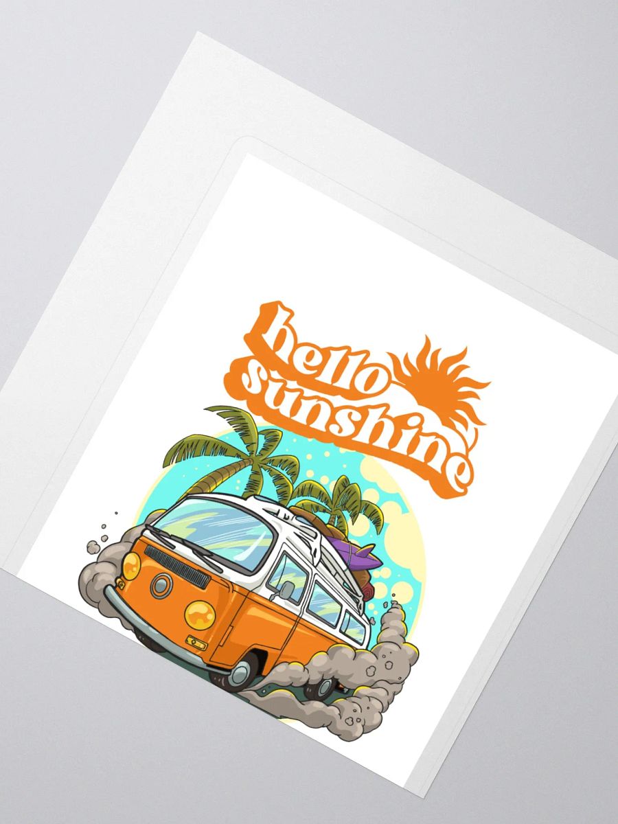 Hello Sunshine Van - Kiss Cut Stickers product image (2)