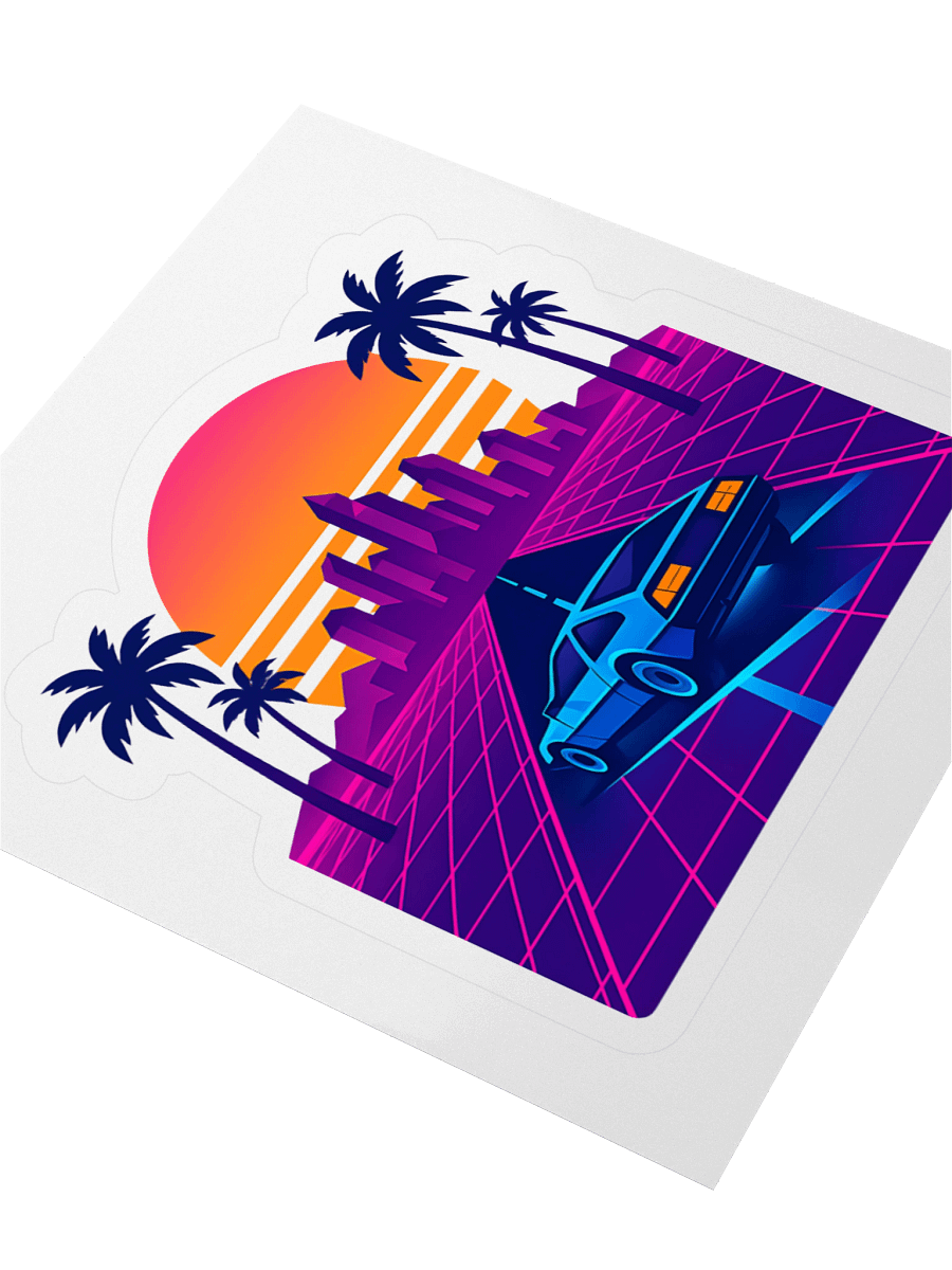 Sunset Drive Vinyl Stickers product image (3)