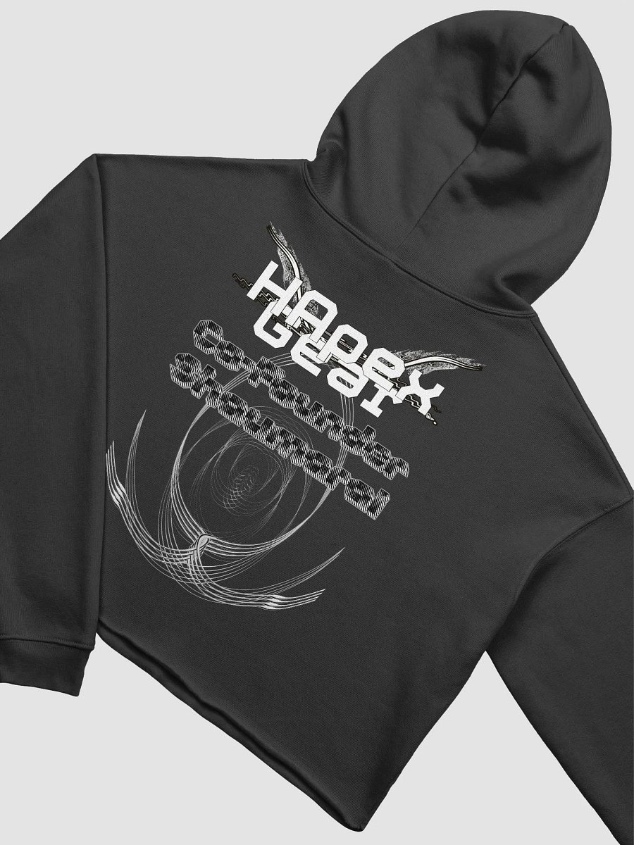 Fleece Crop Hoodie - Co Founder Shaumarai - White HApex Gear White Logo product image (4)