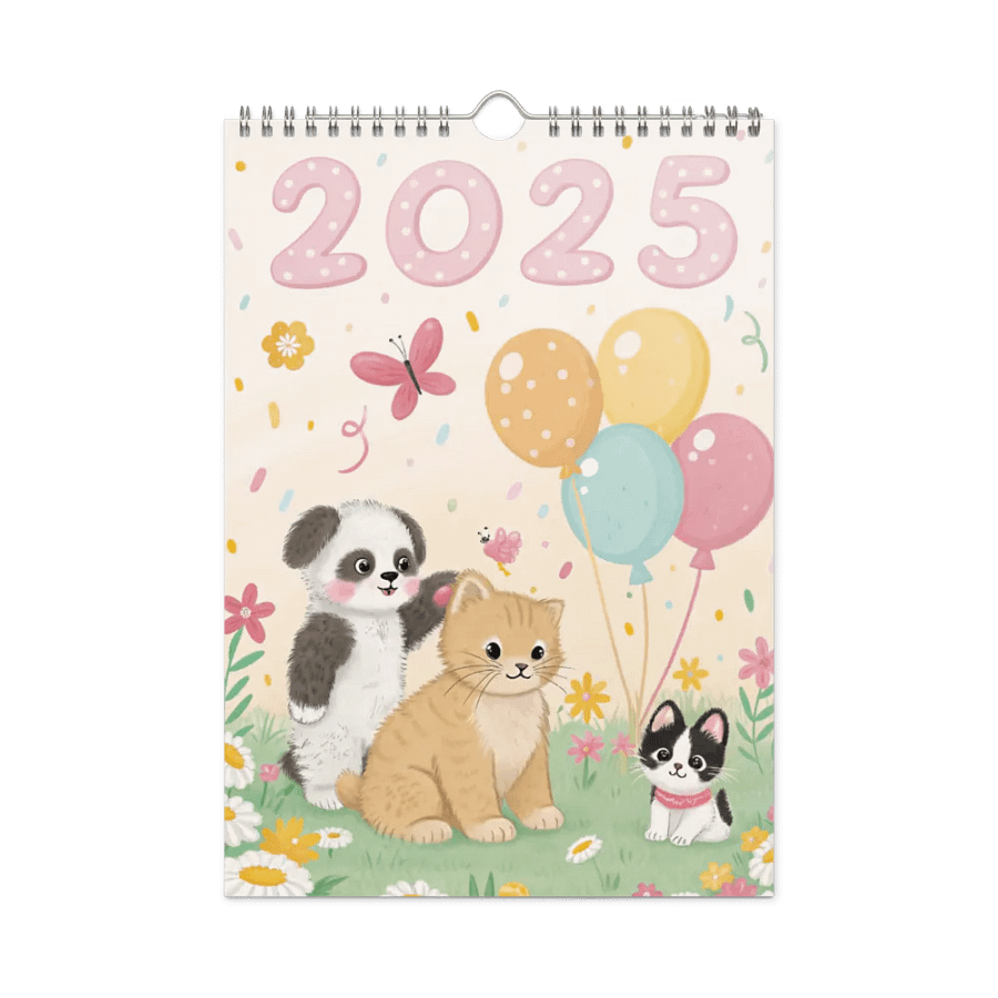 ADORABLE ANIMALS WALL CALENDAR 2025 product image (3)