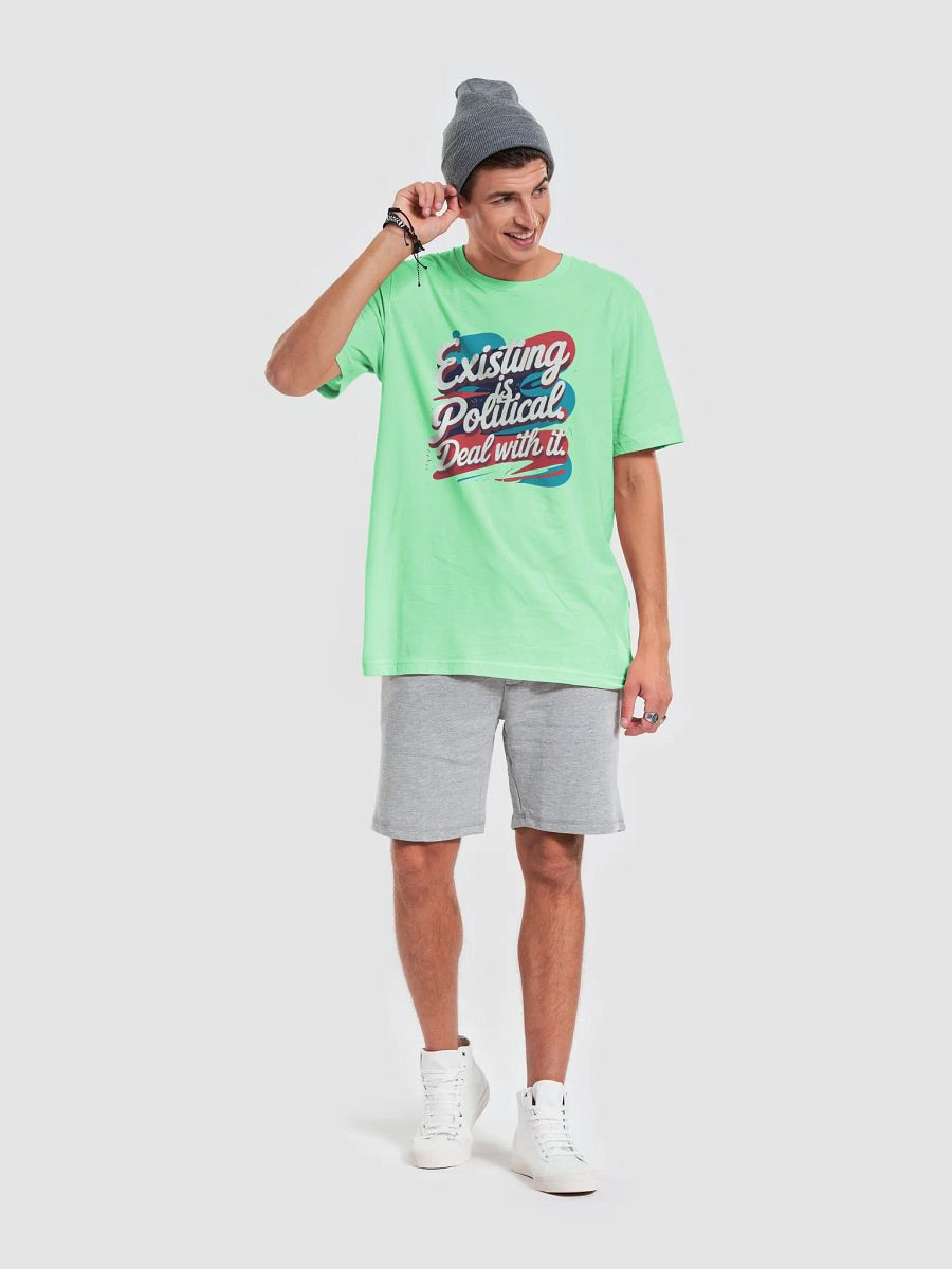 Existing is Political | Bold Identity Political Statement Tee (Double Print) product image (6)