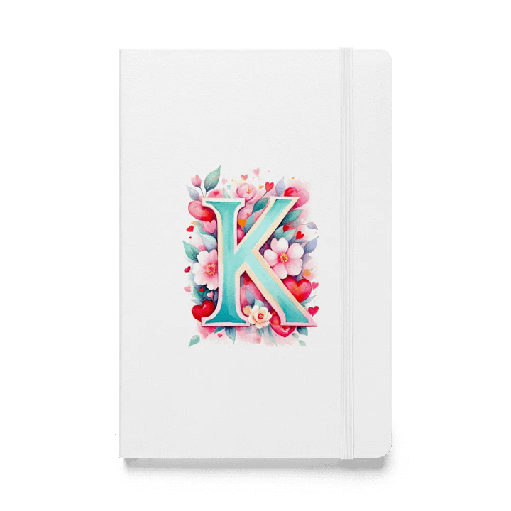 Valentine’s Monogram Letter K(5) White Journal product image (1)
