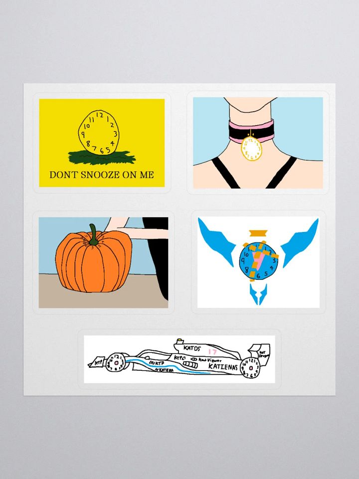 Gadsden, Collar, Pumpkin, Virtue, F1 Clock Stickers product image (1)