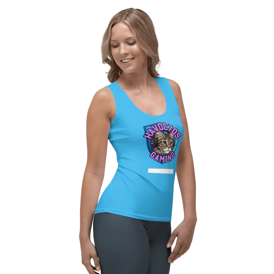 Kitty Krew Ladies 1 Plate Tank Top [blue] product image (4)