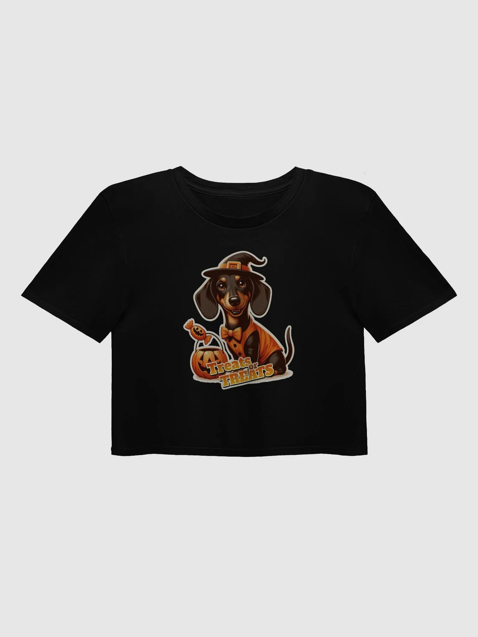 Dachshund Treat Halloween - Women's Crop Top product image (9)