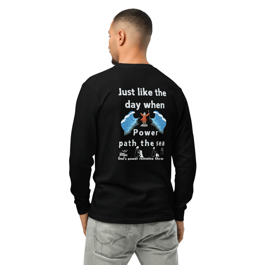 Just like the day when power path the sea Unisex long sleeve product image (6)