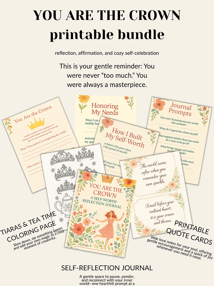 You Are The Crown printable bundle product image (1)