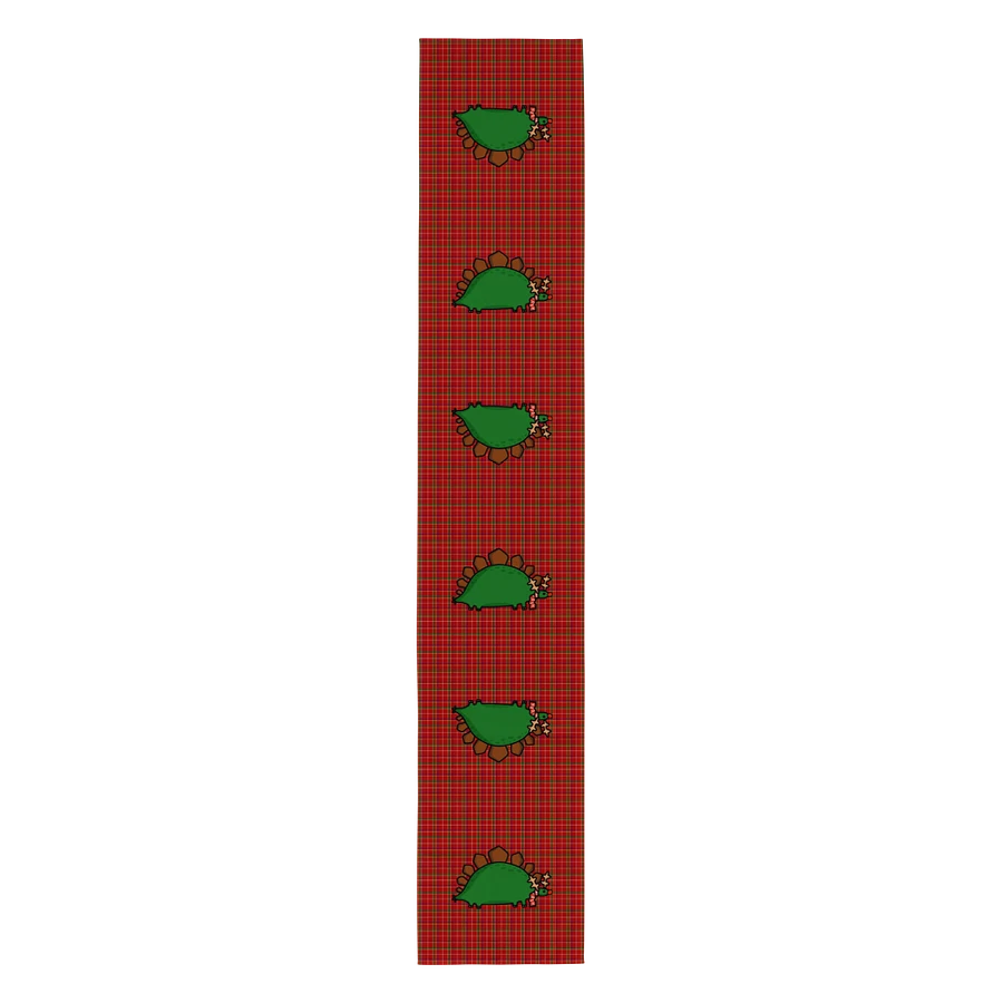 Rudolph The Stegosaurus Tartan Plaid Table Runner product image (3)