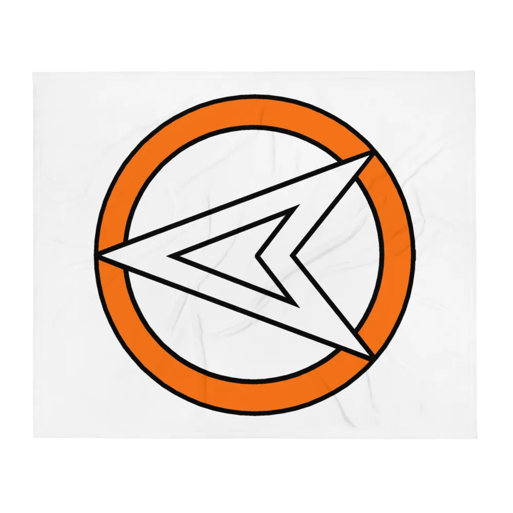 'OA' Symbol Throw Blanket - White product image (1)