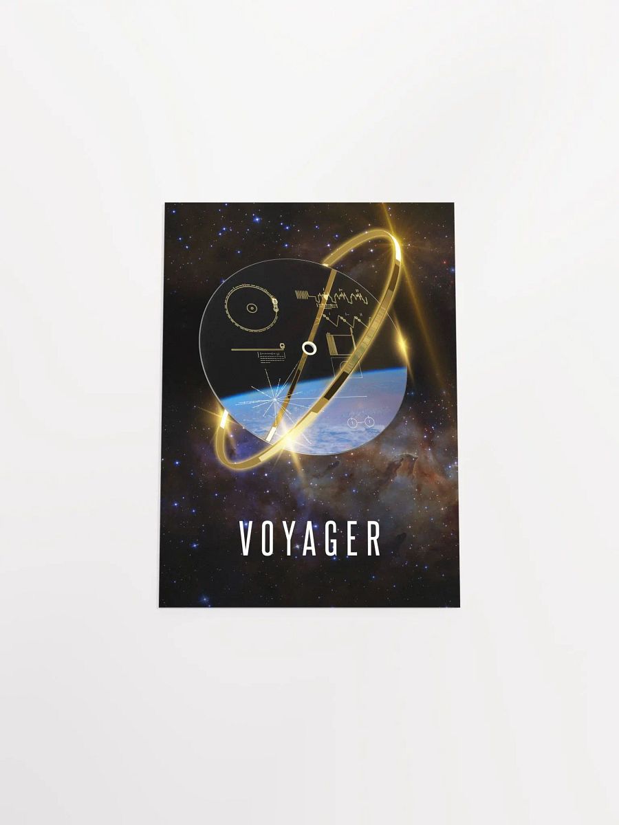 Voyager 1 Golden Record, 3D — space poster, science print product image (7)
