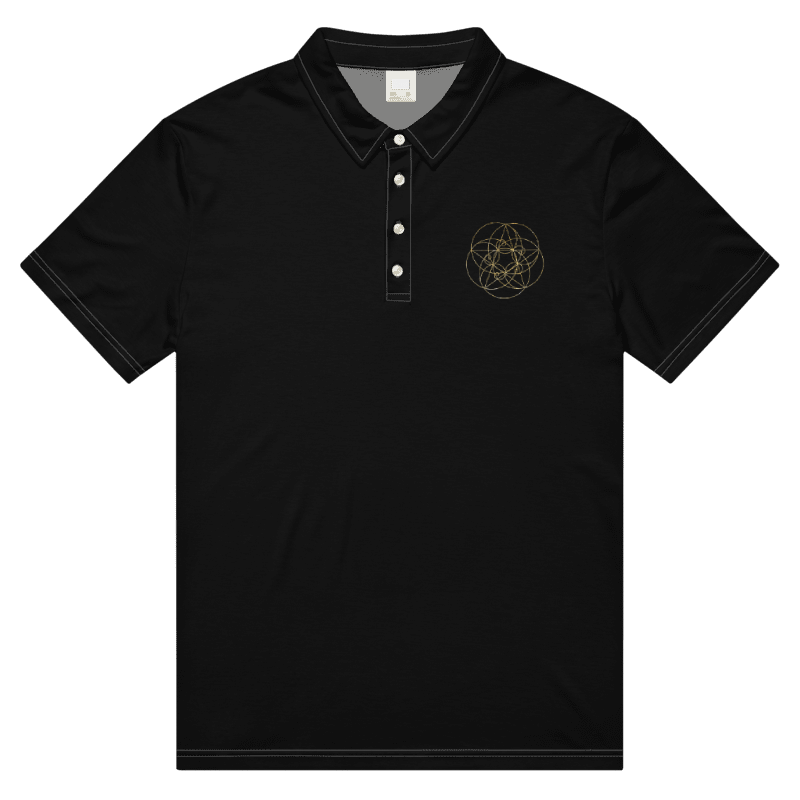 Golden fibo Geometric Men's Polo Shirt product image (1)