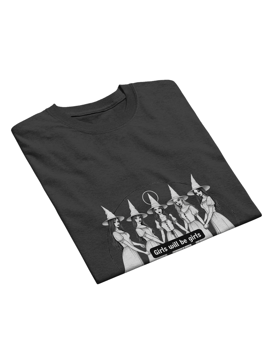 Witchy Women Circle T-Shirt Goth dark Halloween Girls will be Girls product image (3)