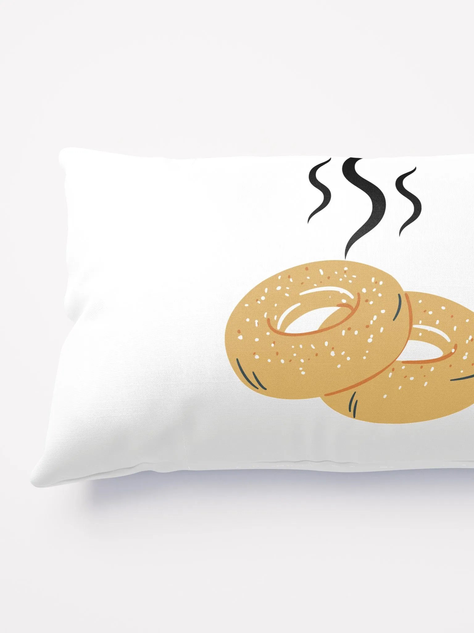 Roasted Bagel Throw Pillow! product image (9)
