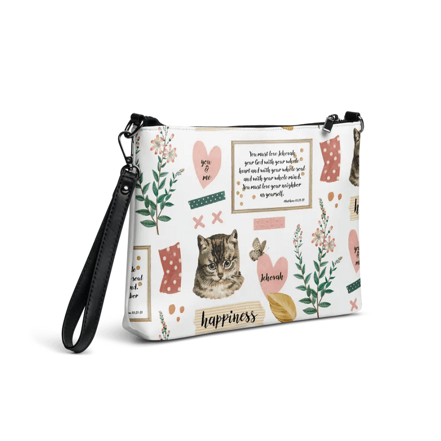 Matthew 22:37-39 | Chic Boho Collage Crossbody Bag product image (8)