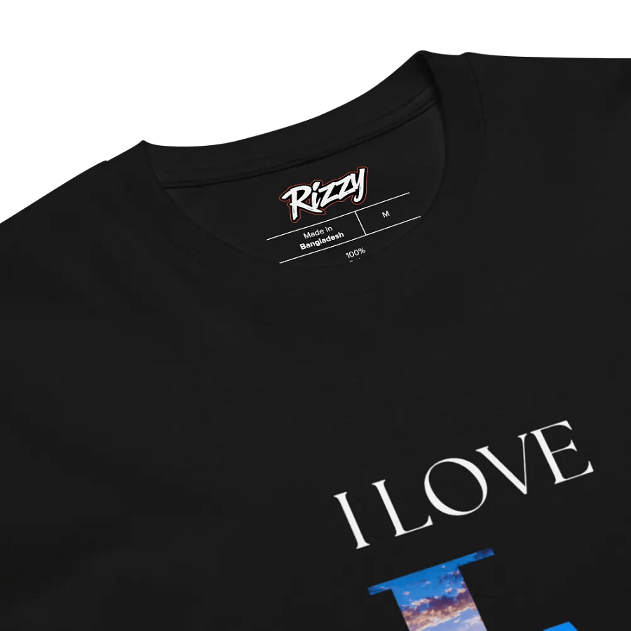 I love LA T-Shirt with Picture Blue Sky Background in the LA Letters product image (3)