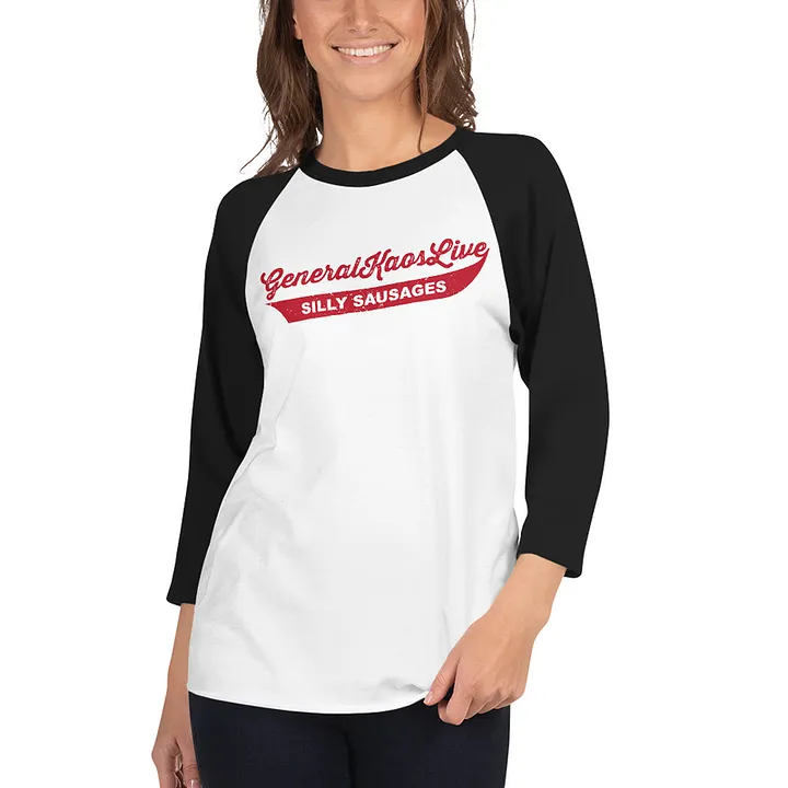 Team Silly Sausage - Baseball Team Tee (CHERRY RED) product image (1)