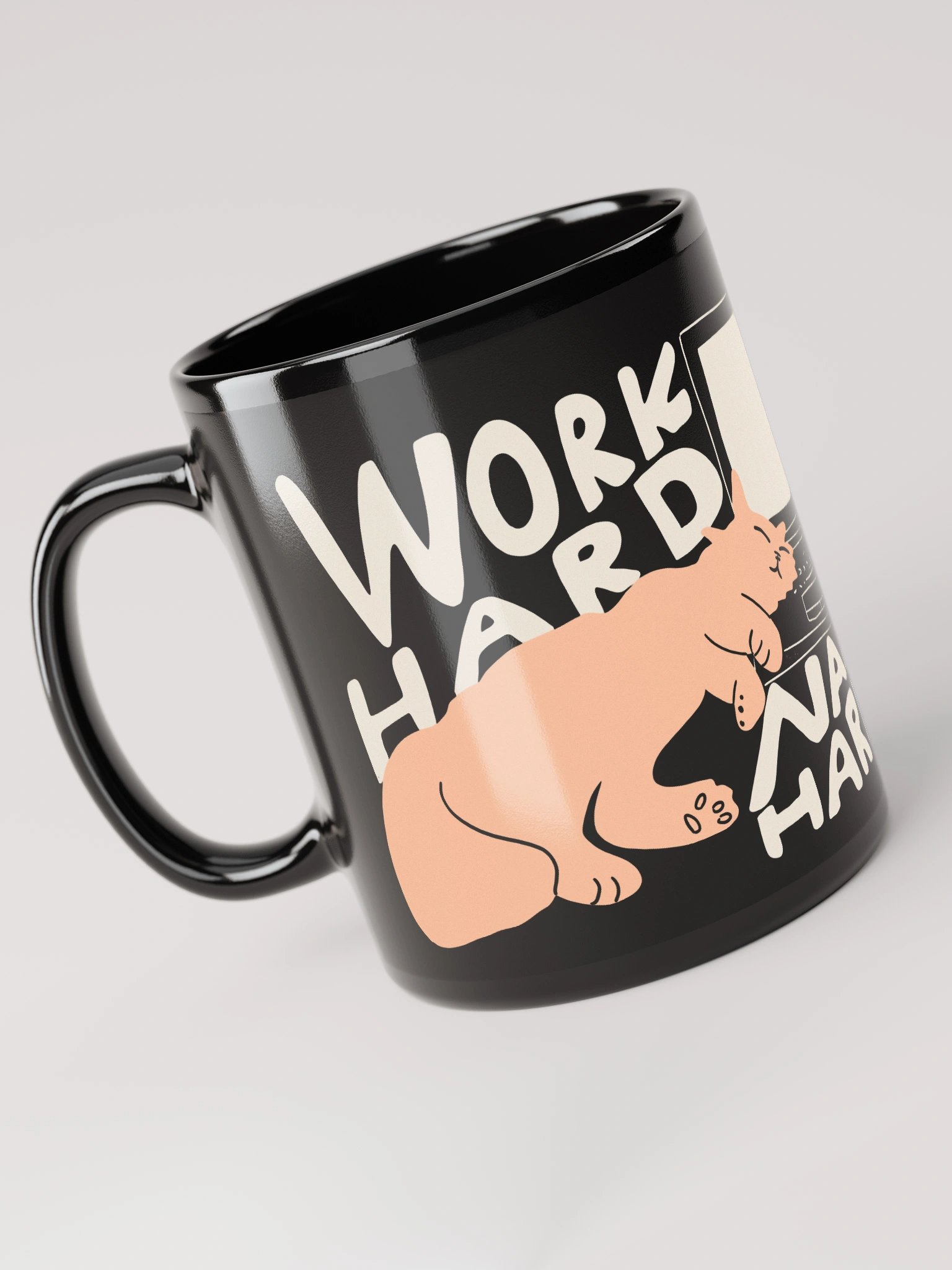 Work Hard Nap Harder Peach Fuzz - back product image (3)