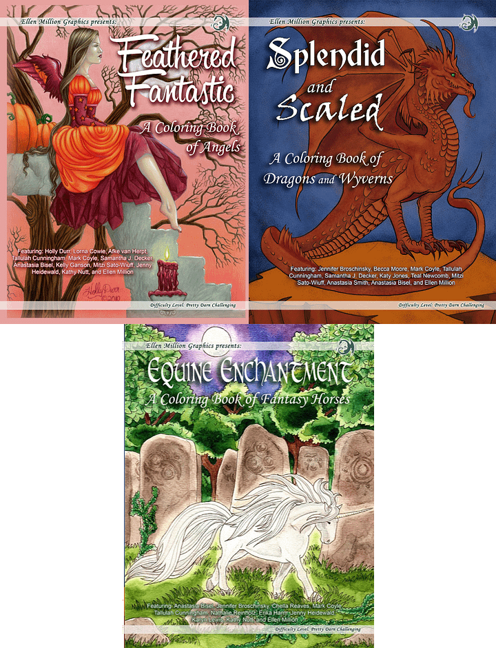 Dragons, Unicorns, and Angels - Coloring Books product image (1)